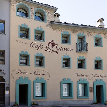 Cafe Quinson Relais De Charme Hotel Morgex Eksteriør billede